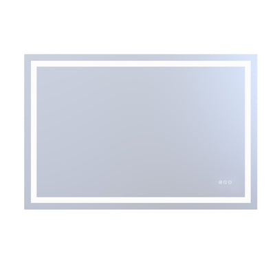 Sumerain 48" x 32" LED baderomsspeil — dimbart bak- og frontbelyst smart sminkespeil, duggfritt, 3 fargetemperaturer, minnefunksjon, herdet glass, ETL-sertifisert
