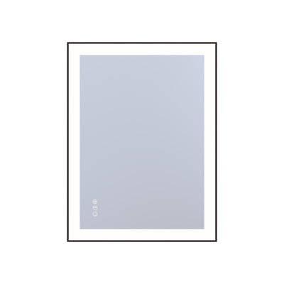 Sumerain LED baderomsspeil for vegg, 24 x 32 tommer anti-dugg opplyst sminkespeil med front- og baklys, trinnløs dimming, 3 fargetemperaturer, minne, herdet glass