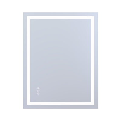 SUMERAIN LED baderomsspeil med front- og baklys, 28 x 36 tommer 3 farger dimmbart smart belyst baderomsservantspeil for vegg, anti-dugg, minnefunksjon, herdet glass, ETL-sertifisert