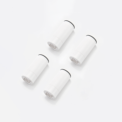 SUMERAIN SP7938-04 utskiftbart filterpatron (4-pakning), fjerner klor, tungmetaller, mykgjør hardt vann